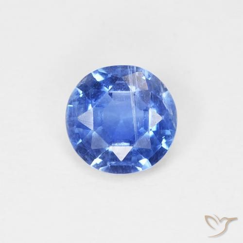 0.75ct Natürlicher Mittleres Dunkelblau Kyanit, Runden, SI
