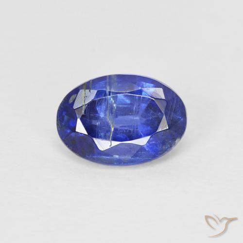 1.00ct Natürlicher tiefblau Kyanit, Oval, SI