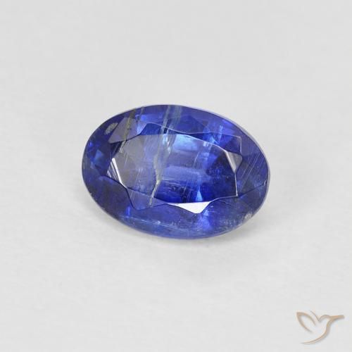 9,17 ctw natürlicher tiefblau Kyanit, Oval, SI