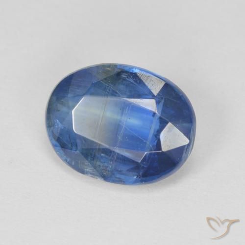 9,17 ctw natürlicher tiefblau Kyanit, Oval, SI