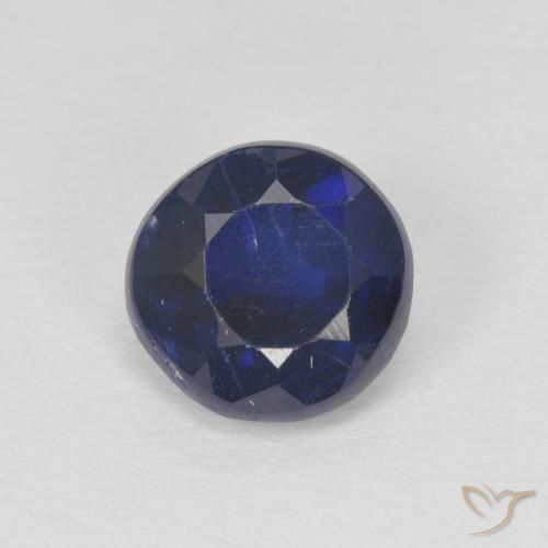 1.03ct Natürlicher dunkelblau Kyanit, Runden, SI