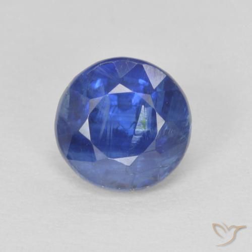 1.32ct Natürlicher tiefblau Kyanit, Runden, SI