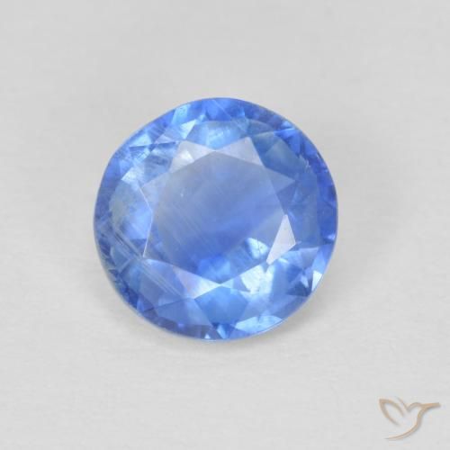 0.95ct Natürlicher Helles Marineblau Kyanit, Runden, SI