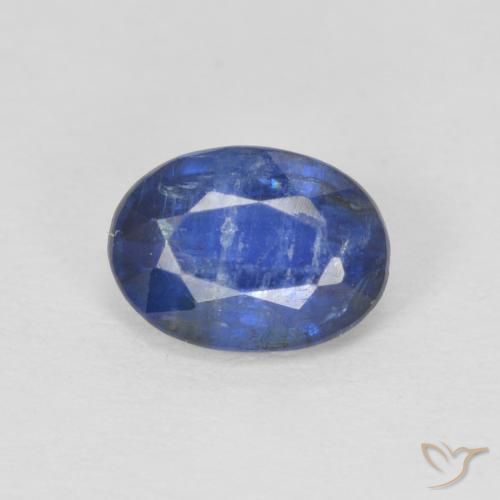 1.02ct Natürlicher dunkelblau Kyanit, Oval, SI