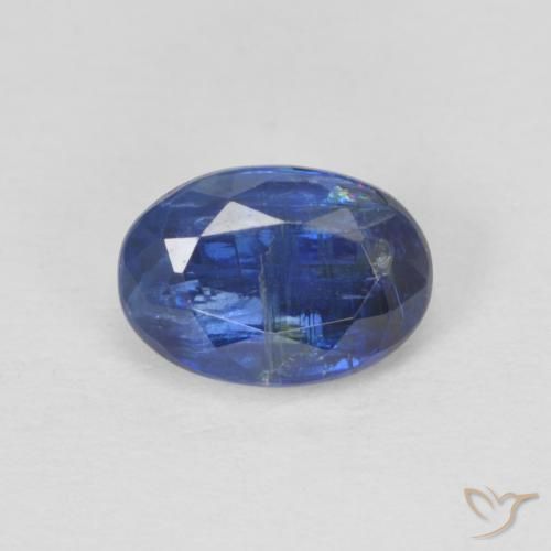 1.21ct Natürlicher dunkelblau Kyanit, Oval, SI
