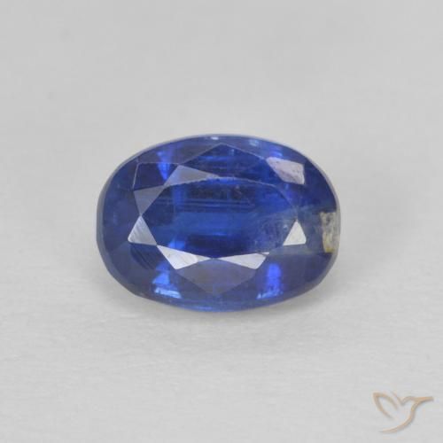 1.30ct Natürlicher tiefblau Kyanit, Oval, SI