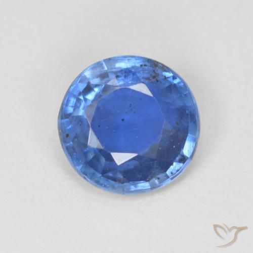 0.80ct Natürlicher Helles Marineblau Kyanit, Runden, SI