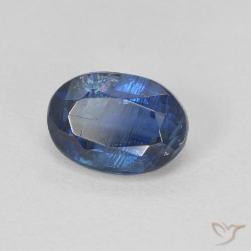 9,17 ctw natürlicher dunkelblau Kyanit, Oval, SI