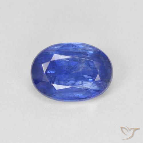 1.12ct Natürlicher tiefblau Kyanit, Oval, SI