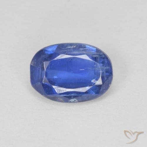 0.91ct Natürlicher dunkelblau Kyanit, Oval, SI