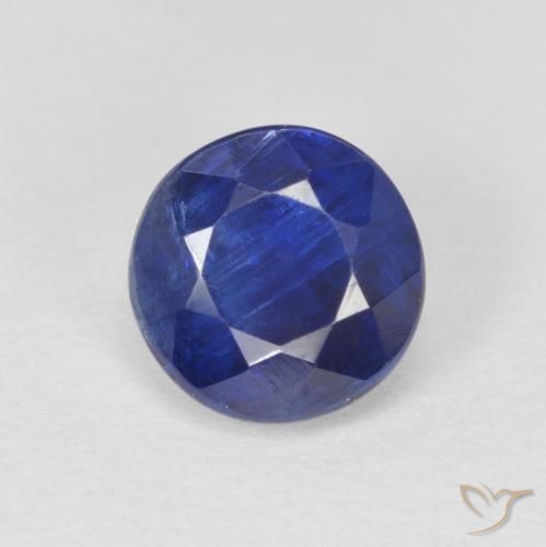 1.22ct Natürlicher tiefblau Kyanit, Runden, SI