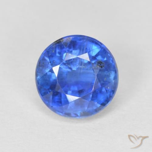 1.27ct Natürlicher Navy blau Kyanit, Runden, SI