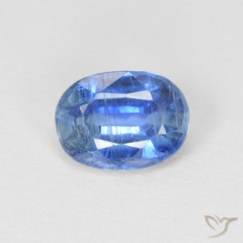 0.99ct Natürlicher Navy blau Kyanit, Oval, SI