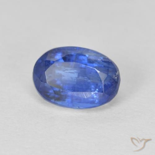 1.36ct Natürlicher tiefblau Kyanit, Oval, SI