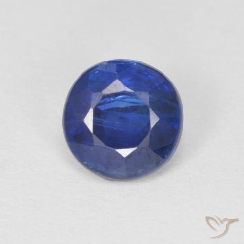 1.09ct Natürlicher tiefblau Kyanit, Runden, SI