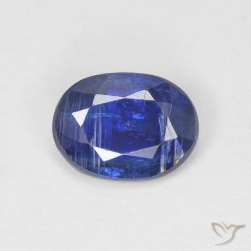 0.88ct Natürlicher Navy blau Kyanit, Oval, SI