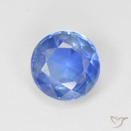 1.21ct Natürlicher Helles Marineblau Kyanit, Runden, SI