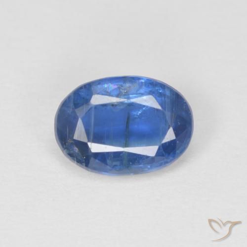 0.98ct Natürlicher tiefblau Kyanit, Oval, SI