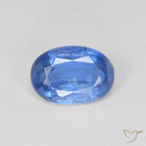 1.00ct Natürlicher Helles Marineblau Kyanit, Oval, SI