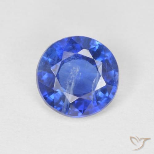 0.79ct Natürlicher Wahres Blau Kyanit, Runden, SI