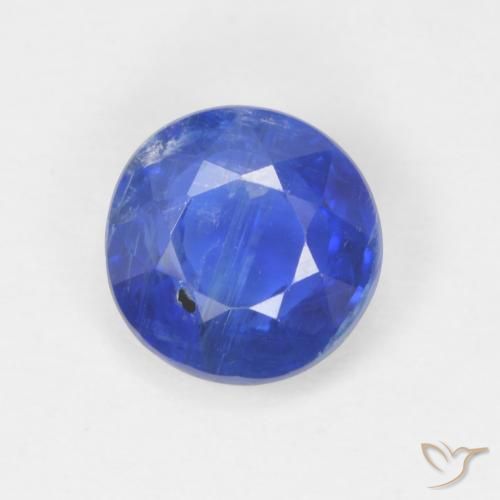 1.01ct Natürlicher Lebhaftes Blau Kyanit, Runden, SI