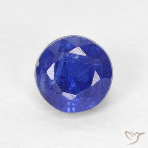 0.34ct Natürlicher Intensives Marineblau Kyanit, Runden, VVS-VS