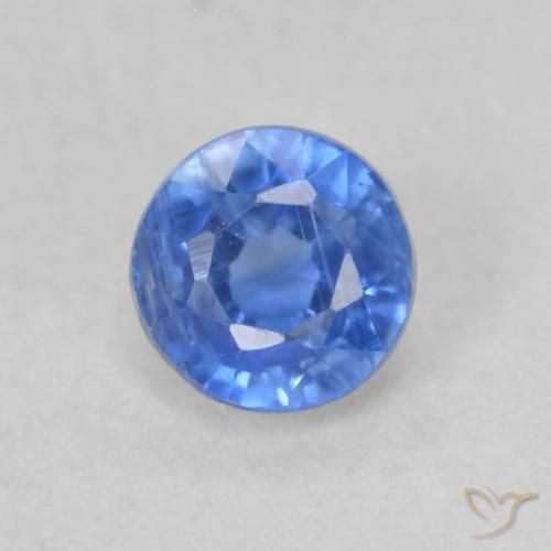 0.33ct Natürlicher Helles Marineblau Kyanit, Runden, VS-SI