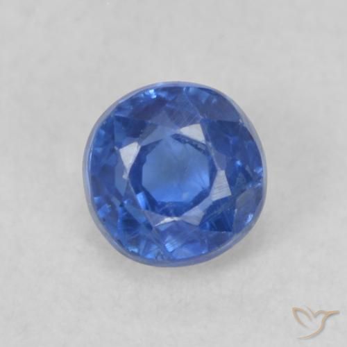 0.38ct Natürlicher Navy blau Kyanit, Runden, VS-SI