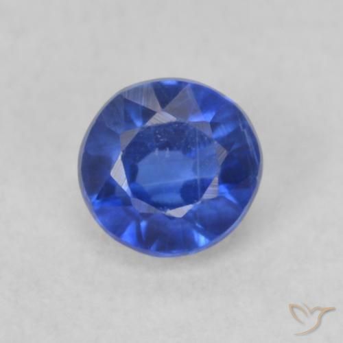 0.36ct Natürlicher dunkelblau Kyanit, Runden, VS