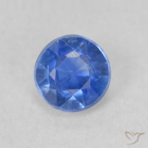 0.32ct Natürlicher Mittelblau Kyanit, Runden, VS