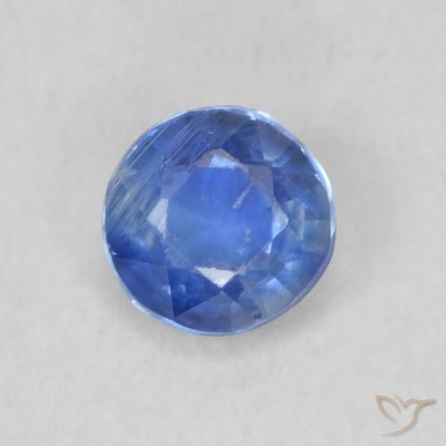 0.28ct Natürlicher dunkelblau Kyanit, Runden, VS, Photo A
