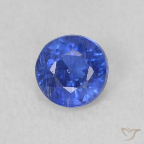 0.29ct Natürlicher Tiefes Azurblau Kyanit, Runden, VS