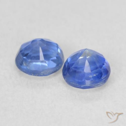 0.60 ct natürliche Helles Marineblau Kyanit-Edelsteine, Runden, VS-SI
