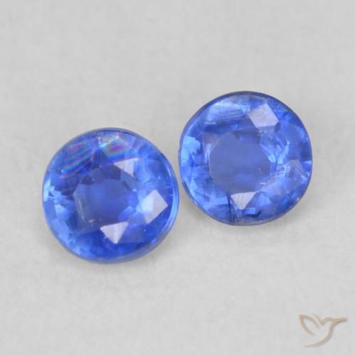 0.48 ct natürliche Navy blau Kyanit-Edelsteine, Runden, VS-SI