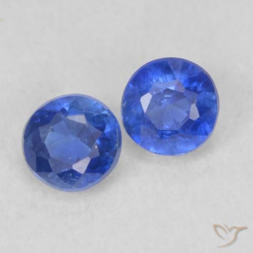 0.65 ct natürliche dunkelblau Kyanit-Edelsteine, Runden, VS-SI