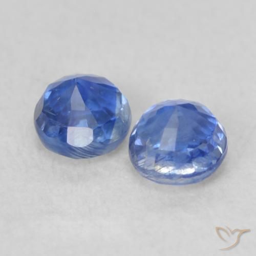 0.65 ct natürliche dunkelblau Kyanit-Edelsteine, Runden, VS-SI
