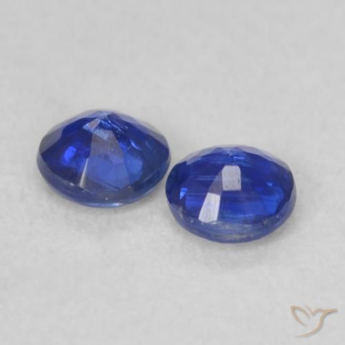 0.48 ct natürliche tiefblau Kyanit-Edelsteine, Runden, VS-SI