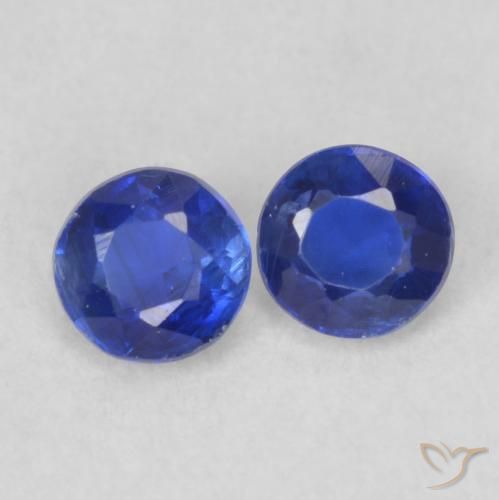 0.54 ct natürliche dunkelblau Kyanit-Edelsteine, Runden, VS-SI