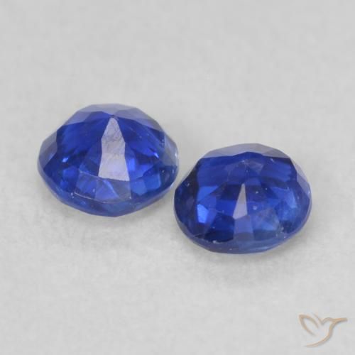 0.54 ct natürliche dunkelblau Kyanit-Edelsteine, Runden, VS-SI