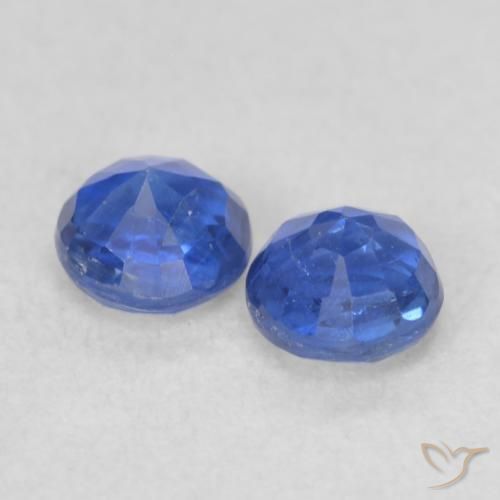 0.60 ct natürliche tiefblau Kyanit-Edelsteine, Runden, VS-SI