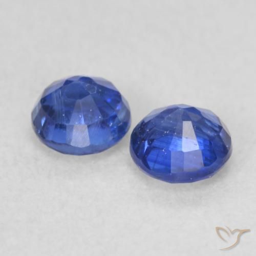 0.60 ct natürliche dunkelblau Kyanit-Edelsteine, Runden, VS-SI