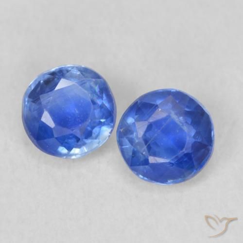 0.55ctw Natürlicher Ägyptisches Blau Kyanit, Runden, VS-SI
