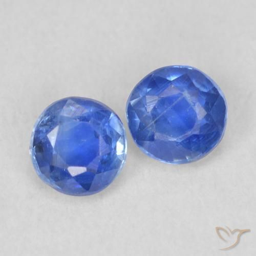 0.55 ct natürliche Ägyptisches Blau Kyanit-Edelsteine, Runden, VS-SI