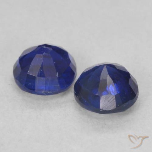 0.56 ct natürliche dunkelblau Kyanit-Edelsteine, Runden, VS-SI