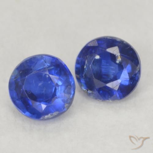 0.45 ct natürliche Navy blau Kyanit-Edelsteine, Runden, VS-SI