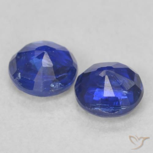 0.53 ct natürliche dunkelblau Kyanit-Edelsteine, Runden, VS-SI