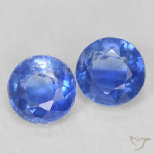 0.54 ct natürliche Wahres Blau Kyanit-Edelsteine, Runden, VS-SI