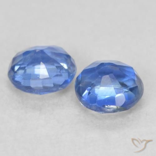 0.57 ct natürliche tiefblau Kyanit-Edelsteine, Runden, VS-SI