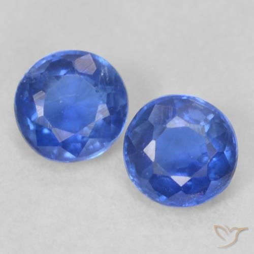0.52ctw Natürlicher Wahres Blau Kyanit, Runden, VS-SI