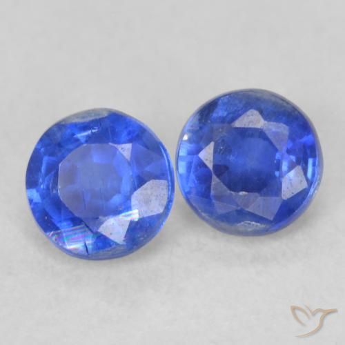 0.51 ct natürliche Wahres Blau Kyanit-Edelsteine, Runden, VS-SI